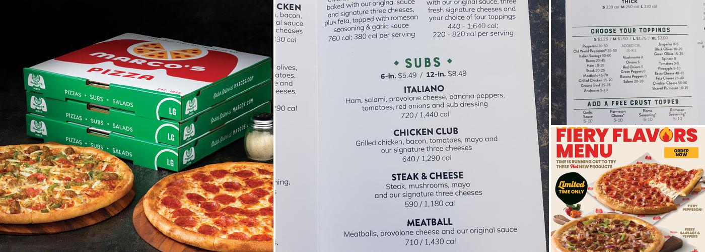 Marco's Pizza Menu