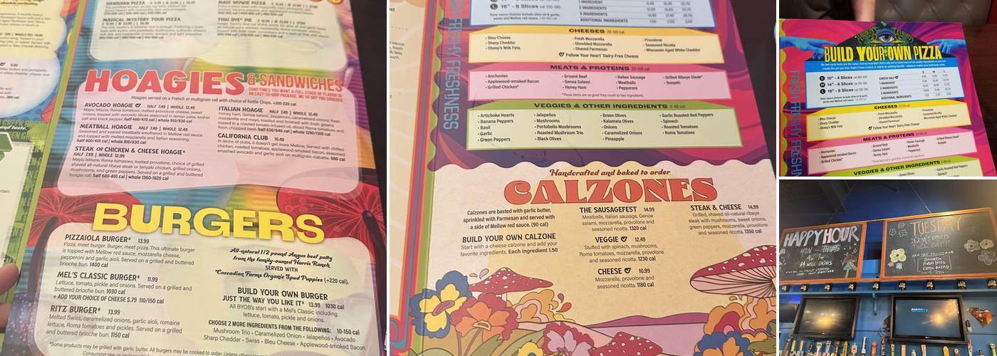 Mellow Mushroom Greenville Menu