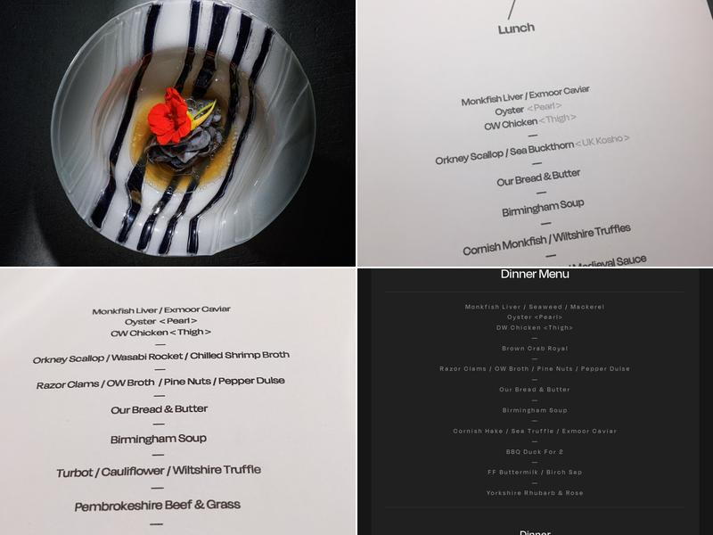 Carters of Moseley Menu