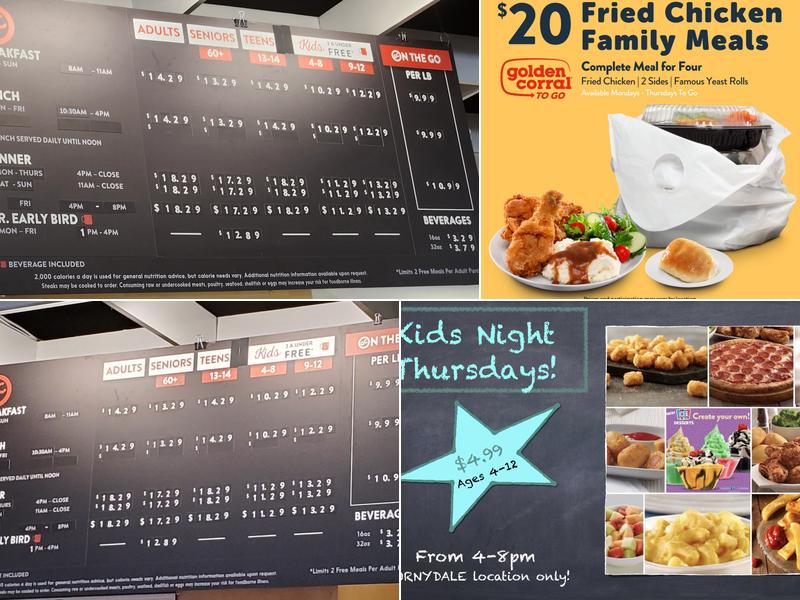 Golden Corral Buffet & Grill Menu
