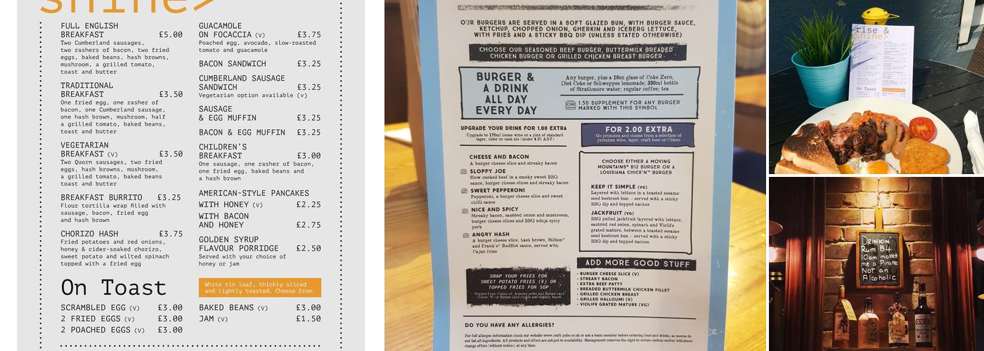 The Castle Grounds Menu