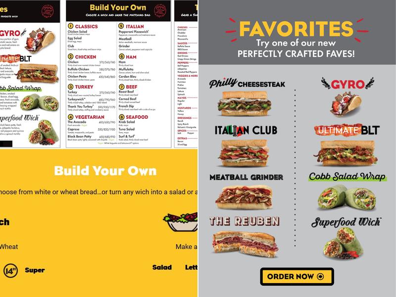 Which Wich Superior Sandwiches Menu