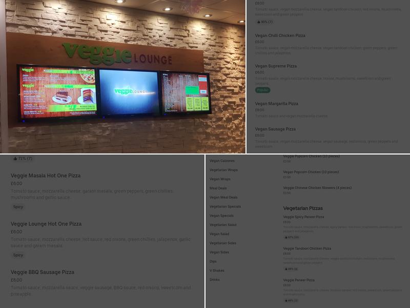 Veggie Lounge Menu