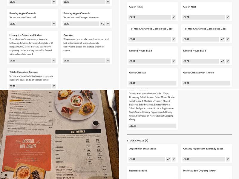 The Two Greens - Pub & Grill Menu