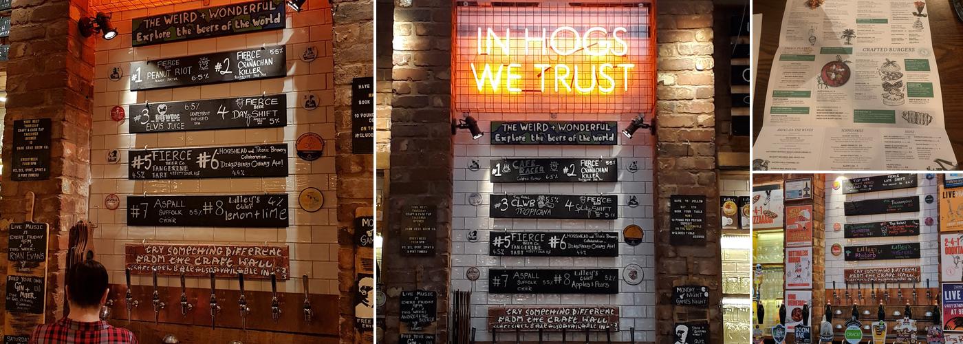 Hogshead Wolverhampton Menu