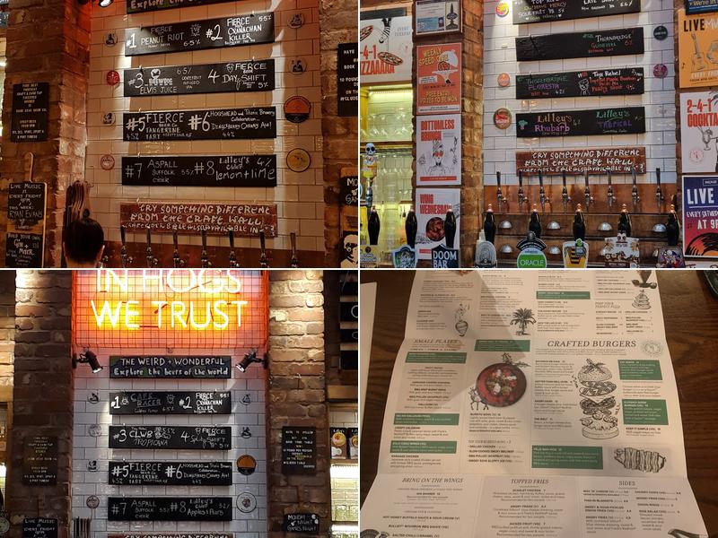 Hogshead Wolverhampton Menu