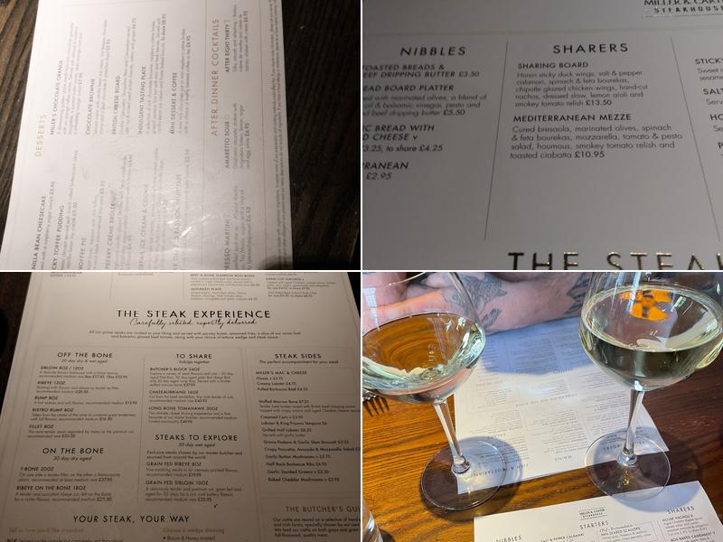 Miller & Carter Solihull Menu