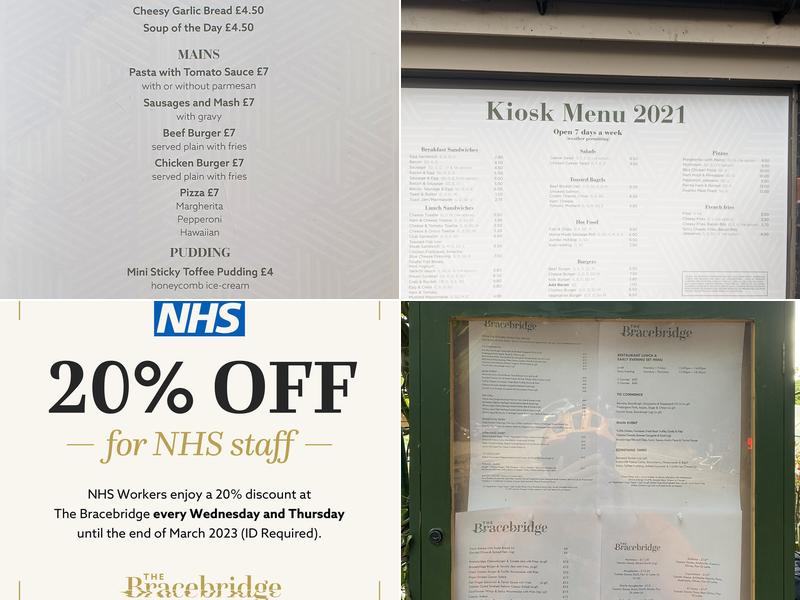 The Bracebridge Menu