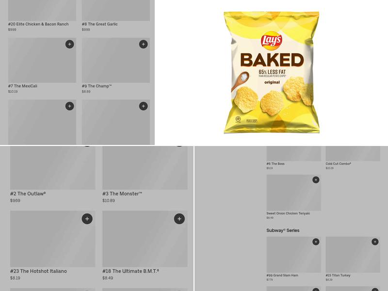 Subway Menu