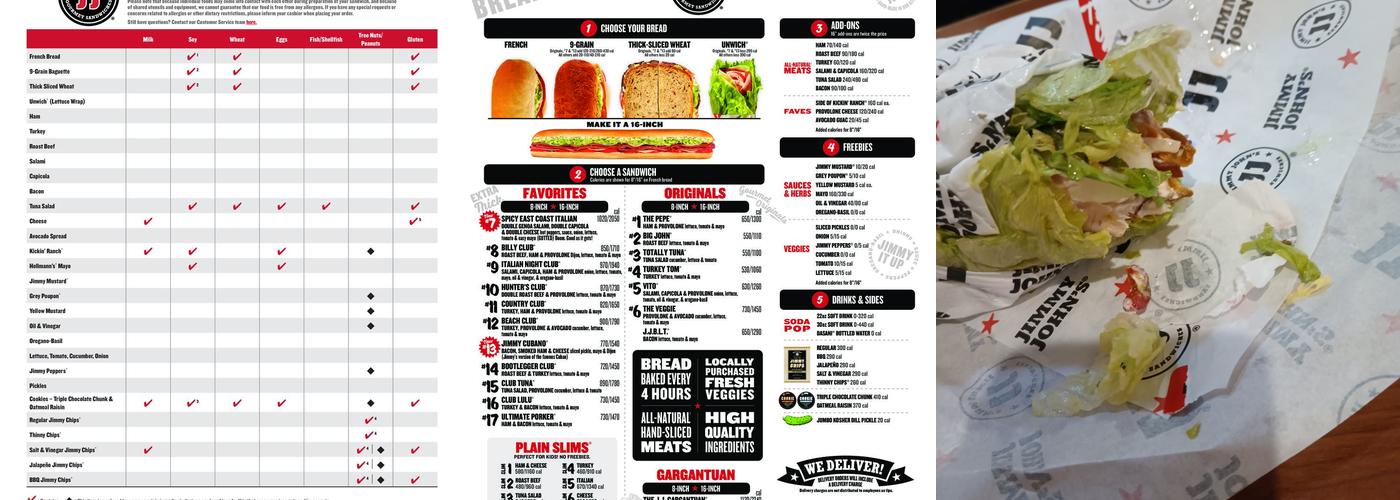 Jimmy John's Menu