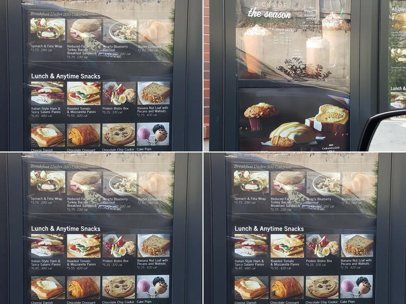 Starbucks Menu