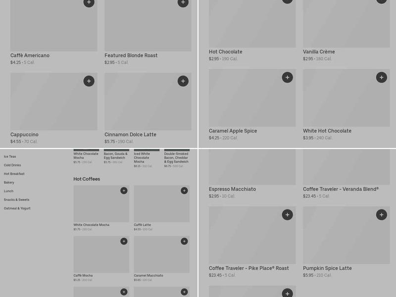 Starbucks Menu