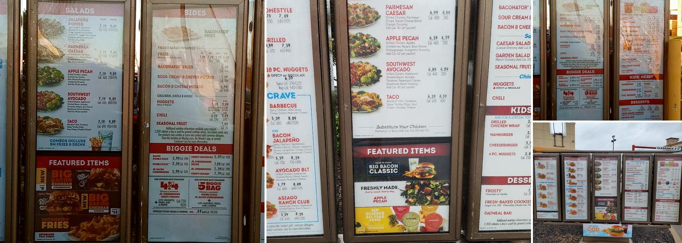 Wendy's Menu