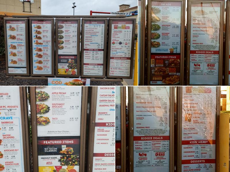 Wendy's Menu