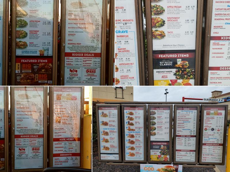 Wendy's Menu
