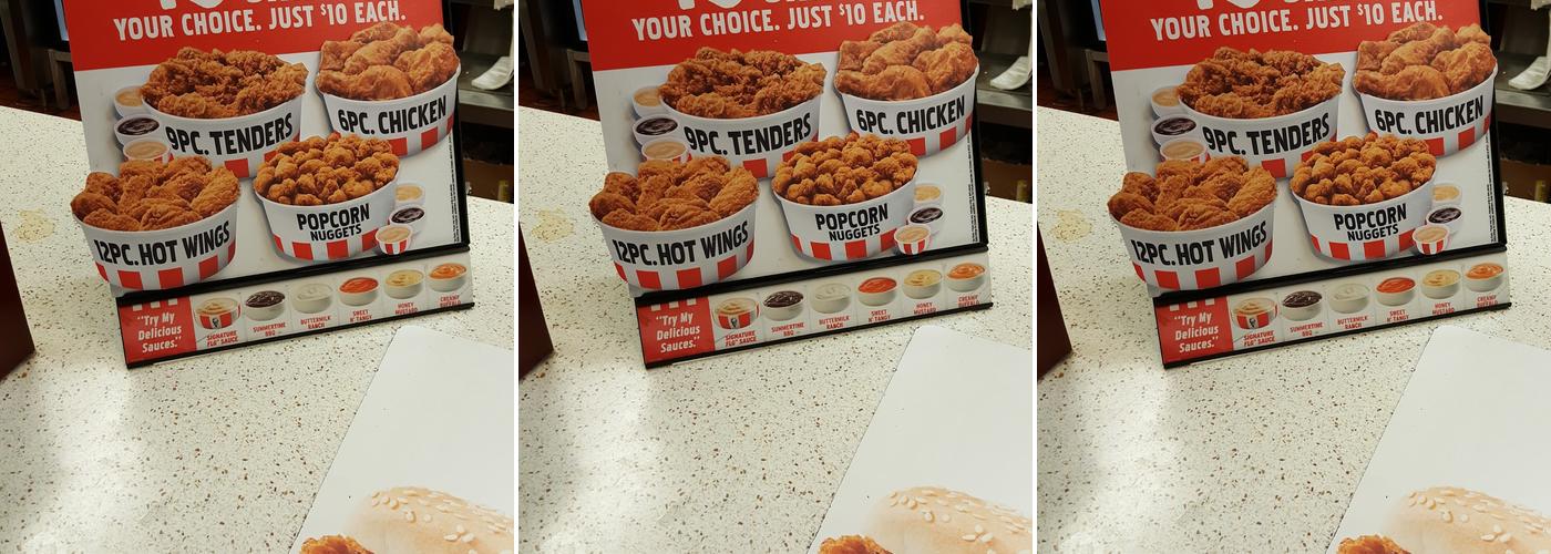 KFC Menu