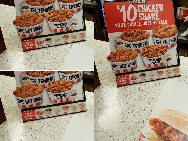 KFC Menu