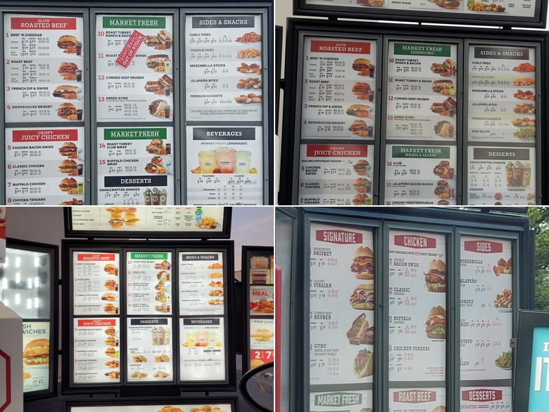 Arby's Menu