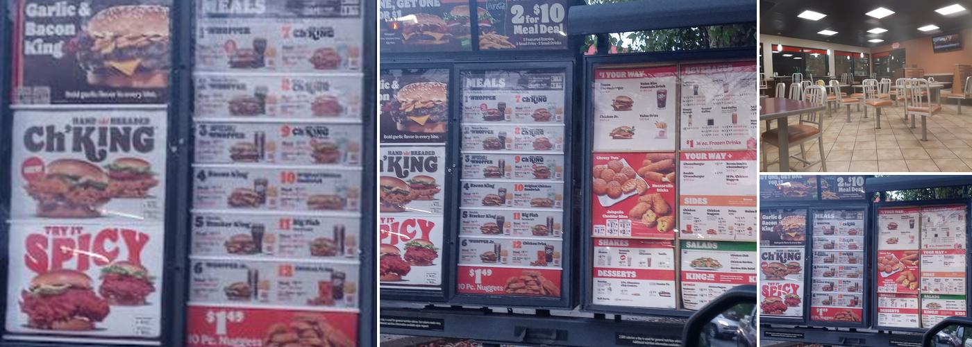 Burger King Menu