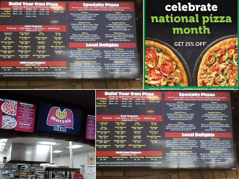 Marco's Pizza Menu