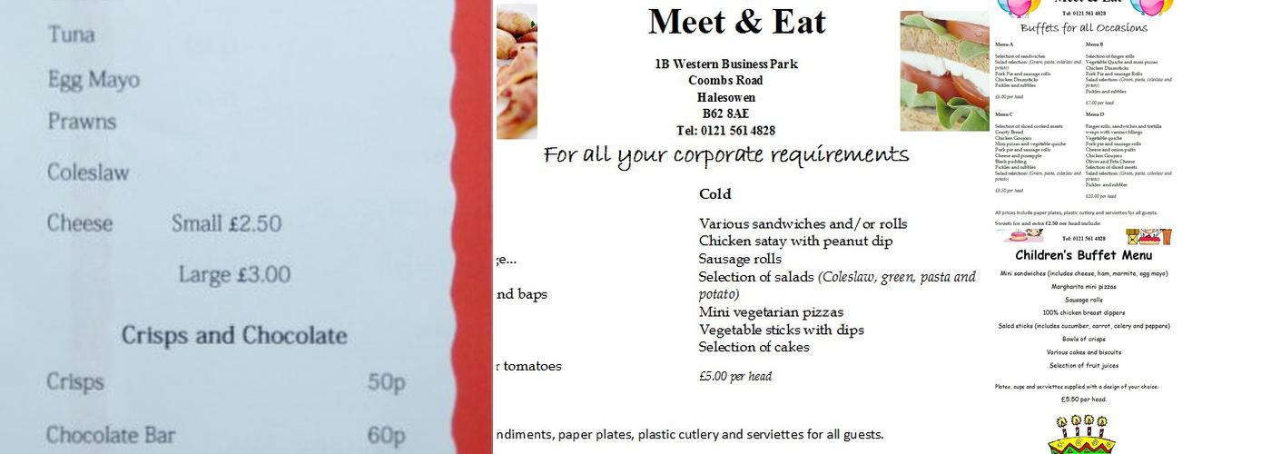 Meet and Eat Menu