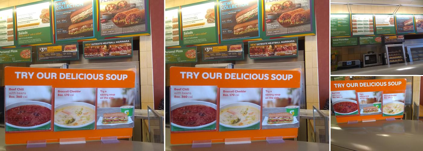 Subway Menu