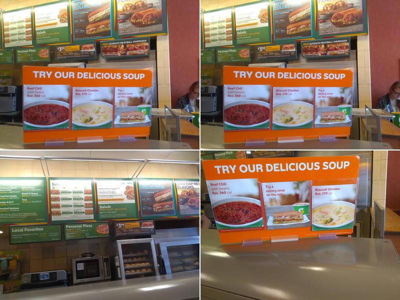 Subway Menu