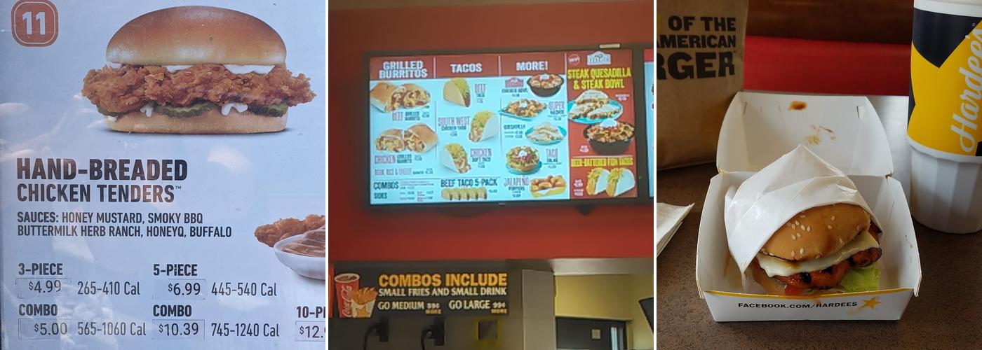 Hardee's Menu