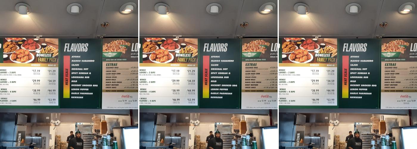 Wingstop Menu