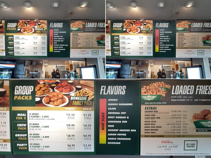 Wingstop Menu