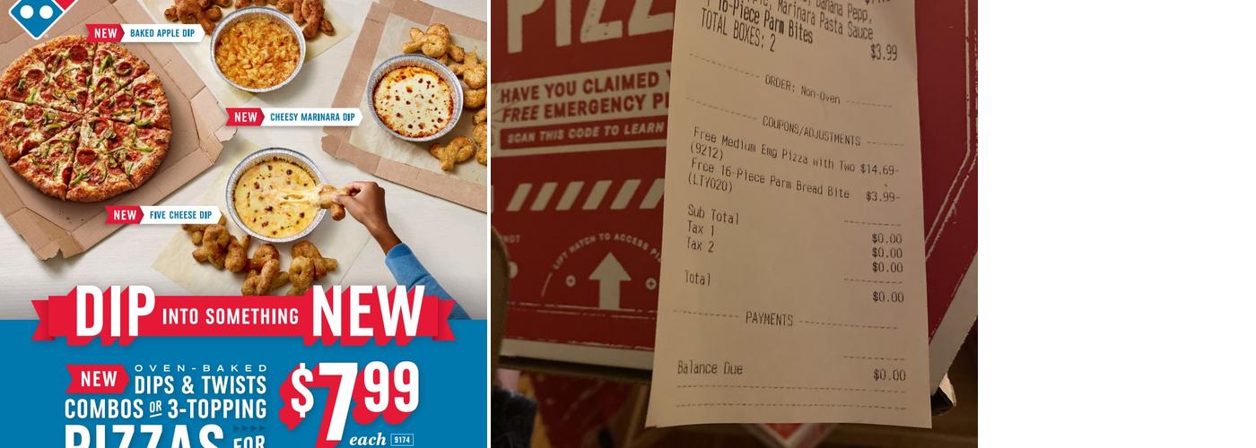 Domino's Pizza Menu