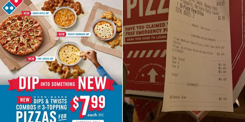 Domino's Pizza Menu