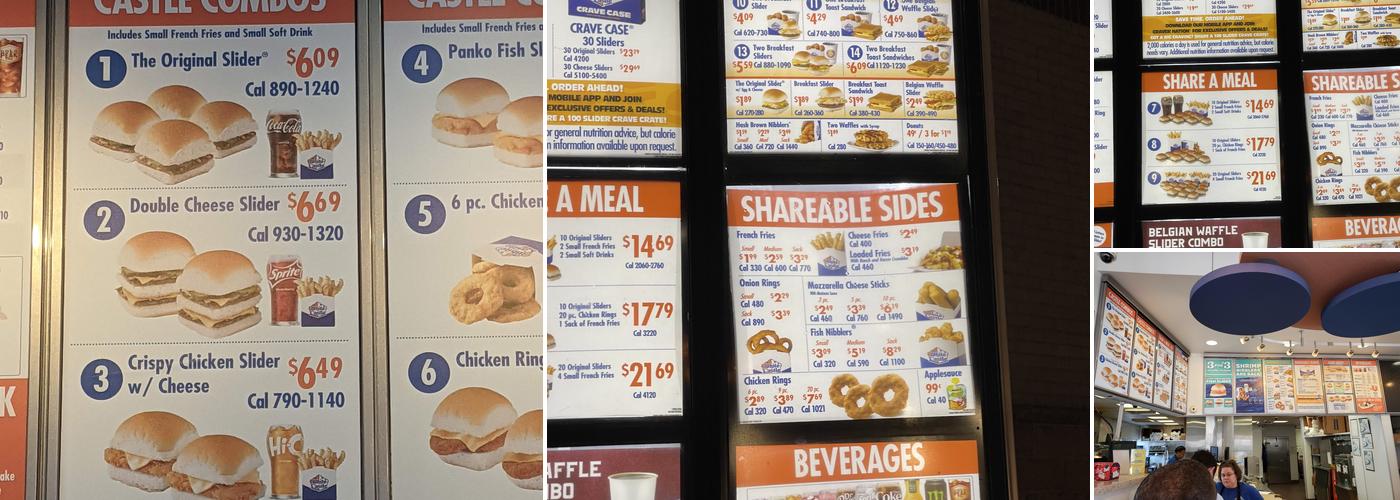 White Castle Menu