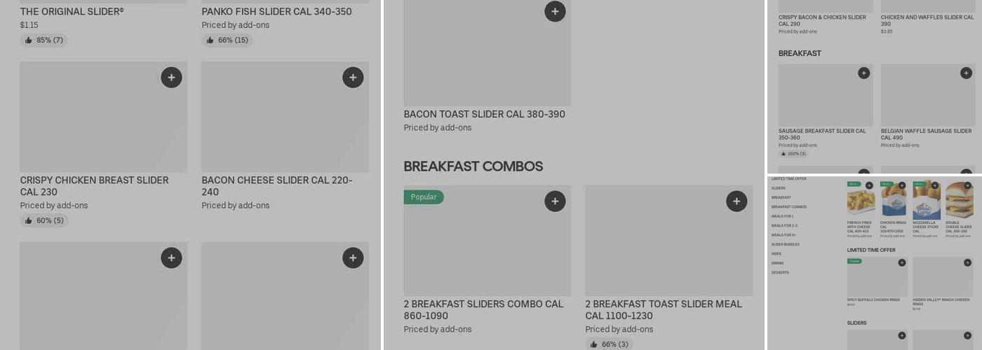 White Castle Menu
