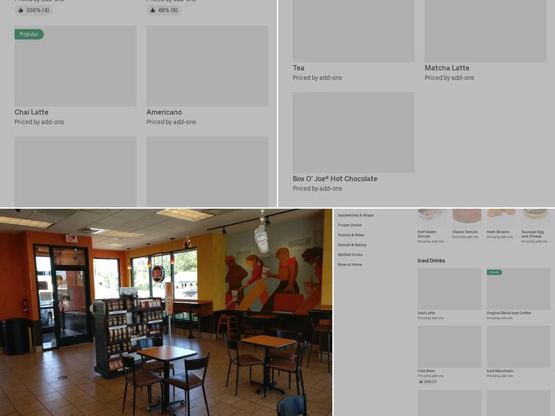 Dunkin' Menu