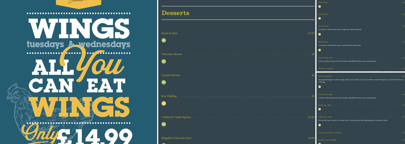 Diego's Rotisserie Menu