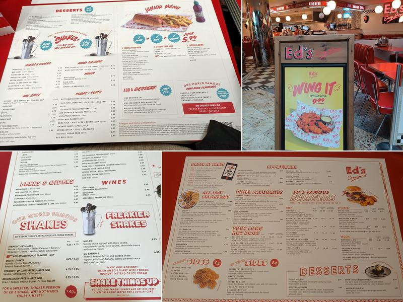 Ed's Easy Diner Menu