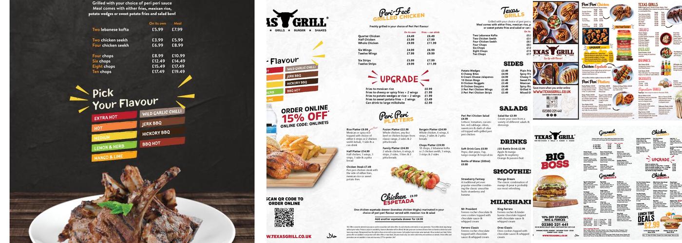 Texas Grill (Southampton) Menu