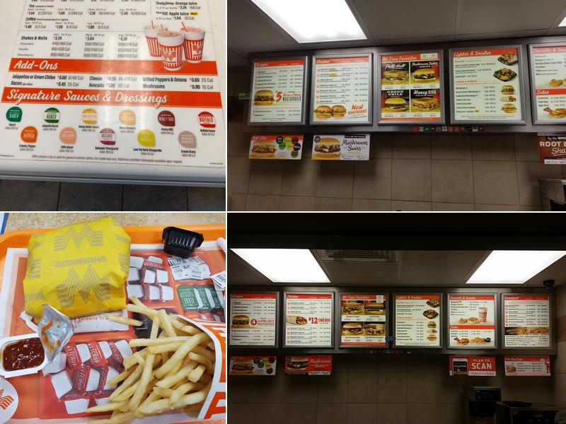 Whataburger Menu