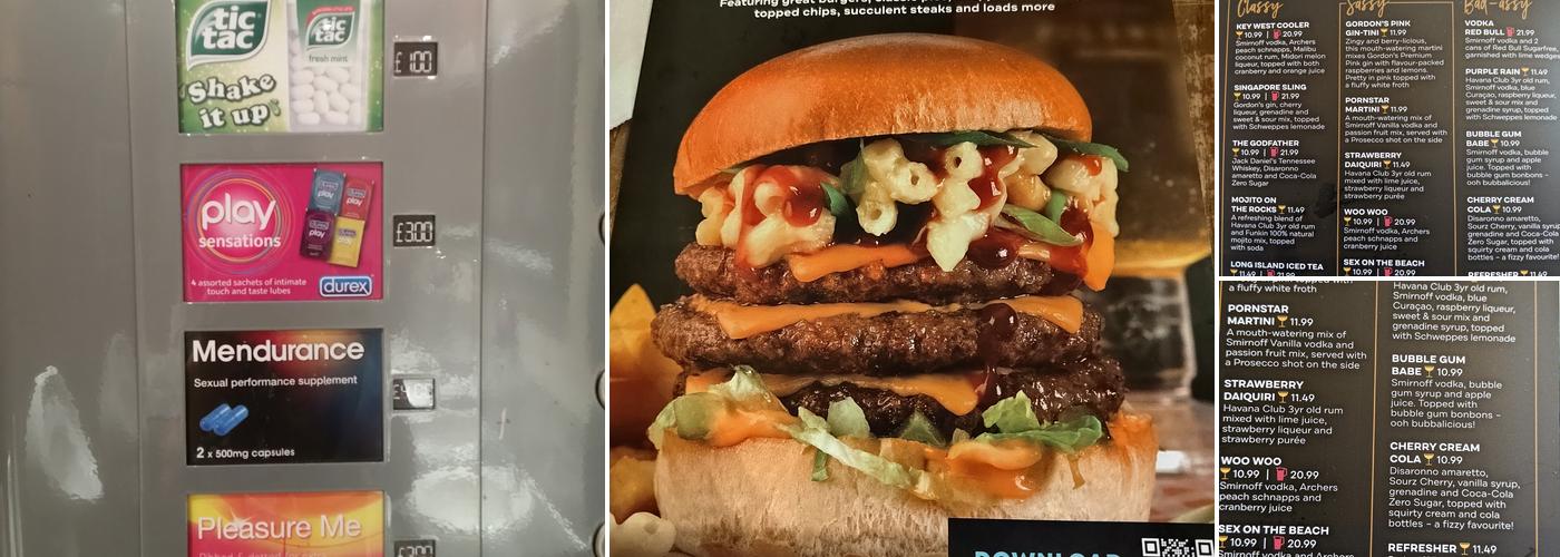 Yates - Southampton Menu