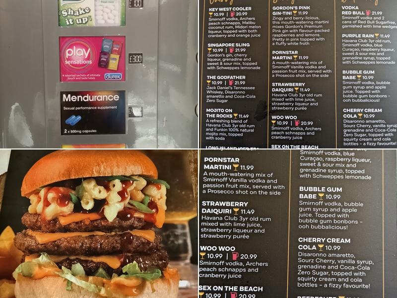 Yates - Southampton Menu