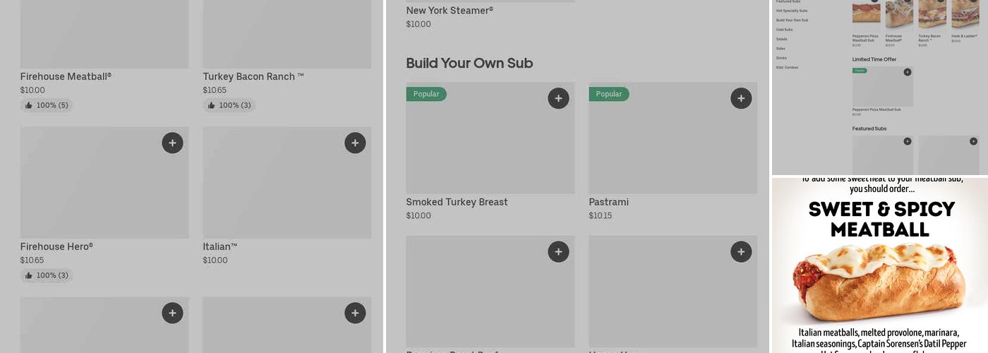 Firehouse Subs Oakville Menu