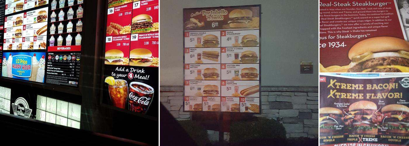 Steak 'n Shake Menu