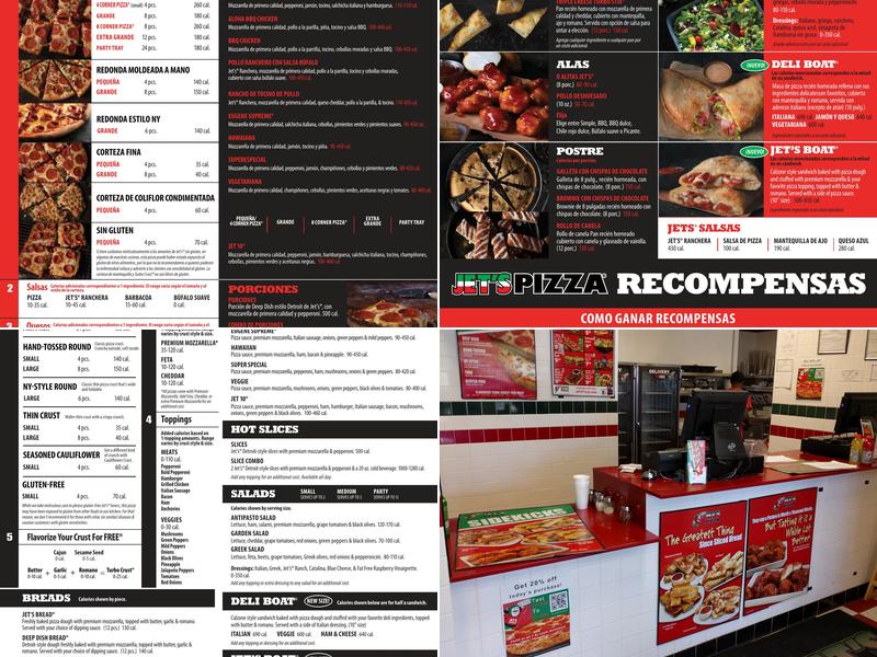 Jet's Pizza Menu