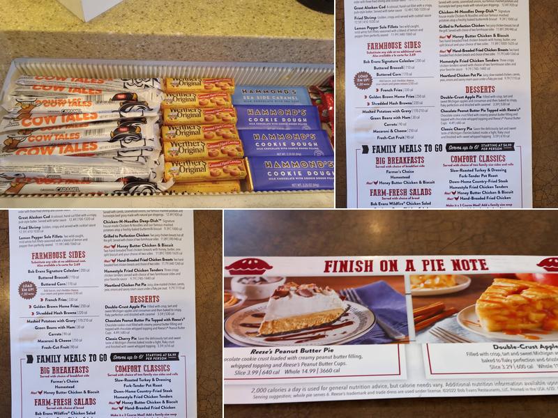 Bob Evans Menu
