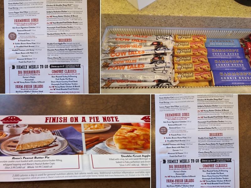 Bob Evans Menu