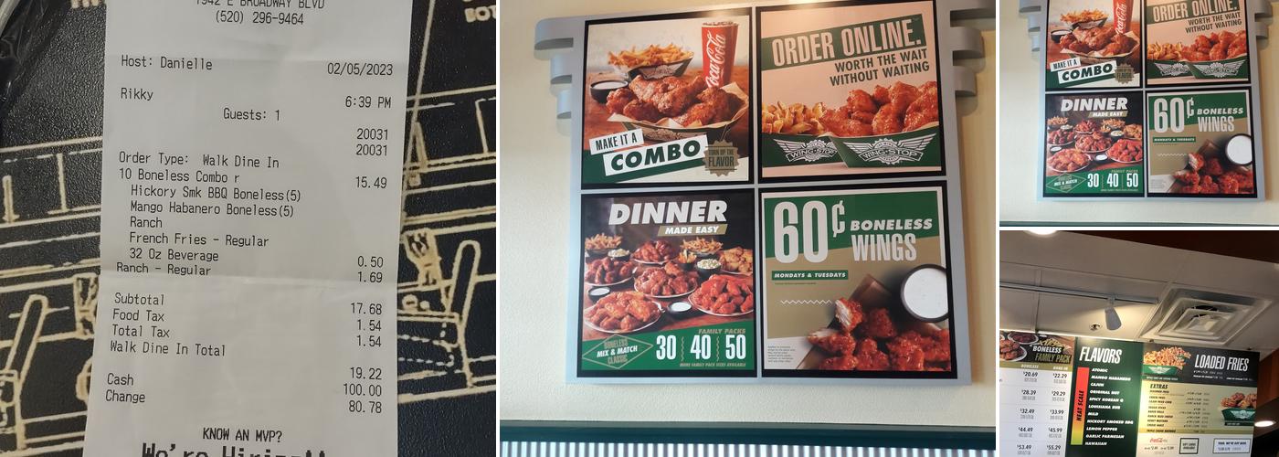 Wingstop Menu
