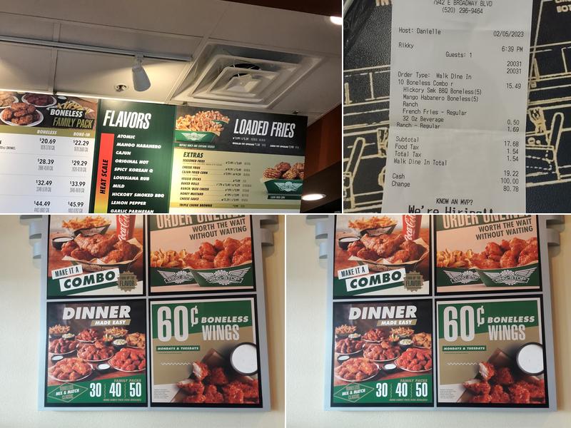 Wingstop Menu