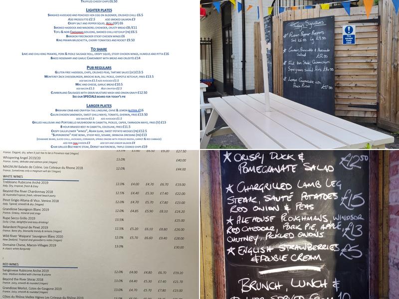 The Old Ale and Coffee House Menu