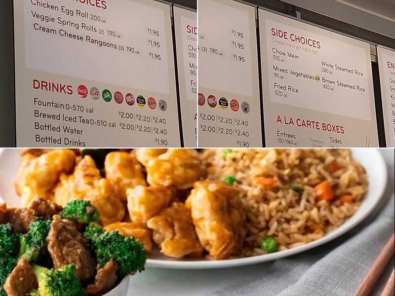 Panda Express Menu
